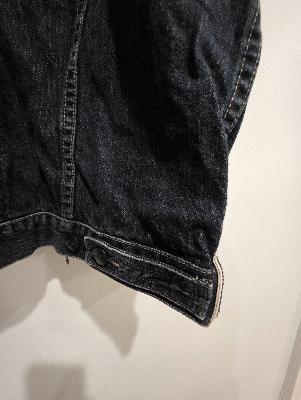 Vintage Marithé François Girbaud Dark Wash Denim Zip Jacket Men's XXXL 3XL 90s - Picture 11 of 12